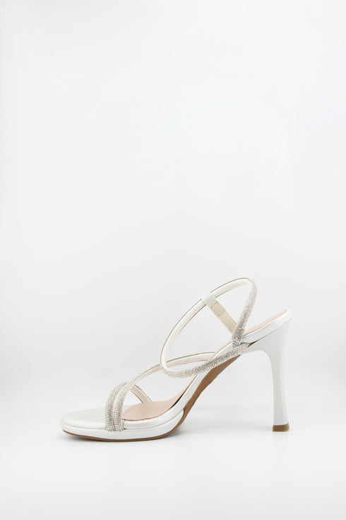 Ragazza Strappy High-Heel Sandal with Rhinestones